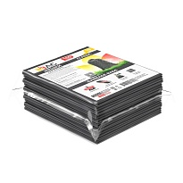 Мешки для мусора 160 л, серые, в пачке 10 шт., ПВД, 40 мкм, 900х1100 мм, i-Bag в Твери