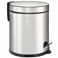 Ведро-контейнер для мусора урна с педалью LAIMA Classic Plus, 5 л, зеркальное в Твери