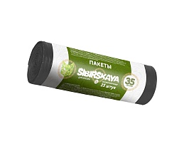 Мешки для мусора 30 л, черные, в рулоне 25 шт., ПНД, 7 мкм, 580х480 мм, SIBIRSKAYA, 101-003 S в Твери