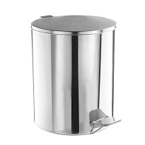 Ведро для мусора с педалью, усиленное, Титан, 15 л, нержавеющая сталь, хром в Твери Ведро для мусора с педалью, усиленное, Титан, 15 л, нержавеющая сталь, хром в Твери