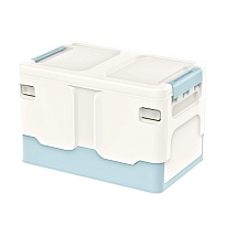 Ящик пластиковый складной белый, дно голубое, 370х240х240 мм в Твери