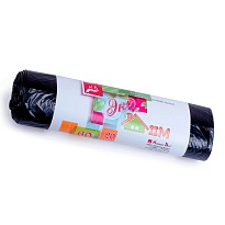 Мешки для мусора 60 л, черные, в рулоне 20 шт., ПНД, 7 мкм, 700х600 мм, Концепция Быта ЭкоДом, 601349 в Твери