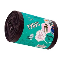 Мешки для мусора 12 л, черные, в рулоне 30 шт., ПНД, 6 мкм, 550х320 мм, Концепция Быта Tubus, 604936 в Твери